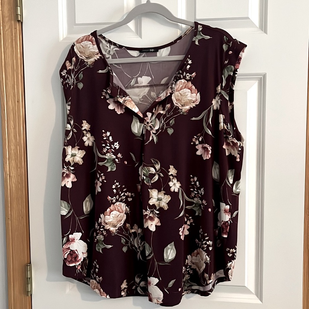 Split neck knit top.   Brand New!